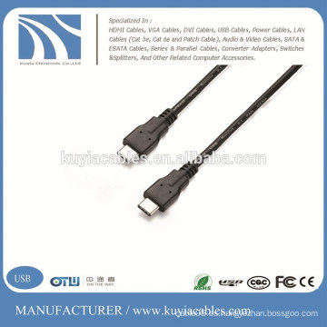 USB-C 3.1 Tipo-C macho a macho Cable de carga de datos para el nuevo MacBook